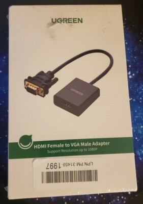 UGREEN HDMI Female to VGA Male Adapter~ Brand New~ 