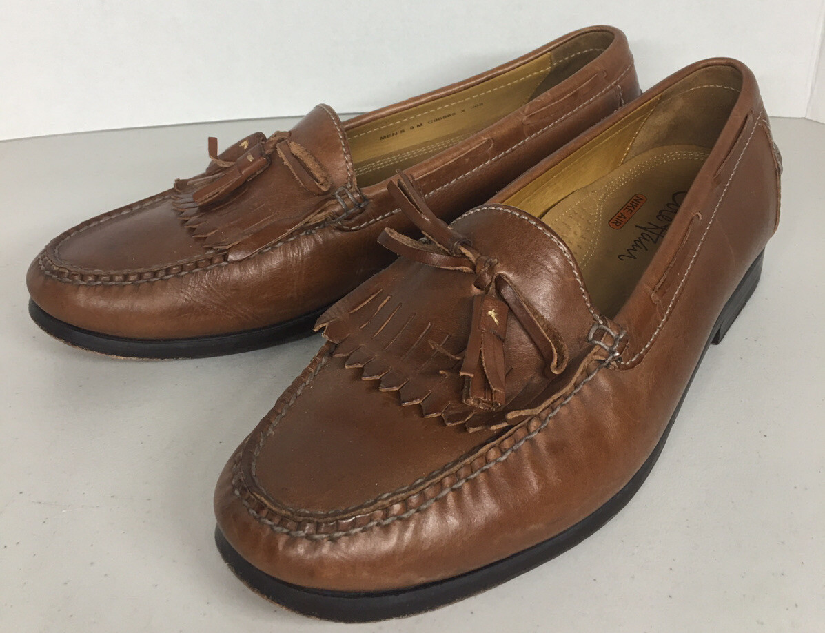 Cole Haan NikeAir Mens Brown Leather Tassel Loafers - size  display picture 3
