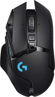 Logitech G502 Lightspeed Wireless Gaming Mouse with HERO 16K Sensor - Black