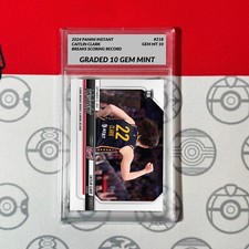 Graded 10 CAITLIN CLARK RC ROOKIE Card 2024 Panini Instant #218 Indiana