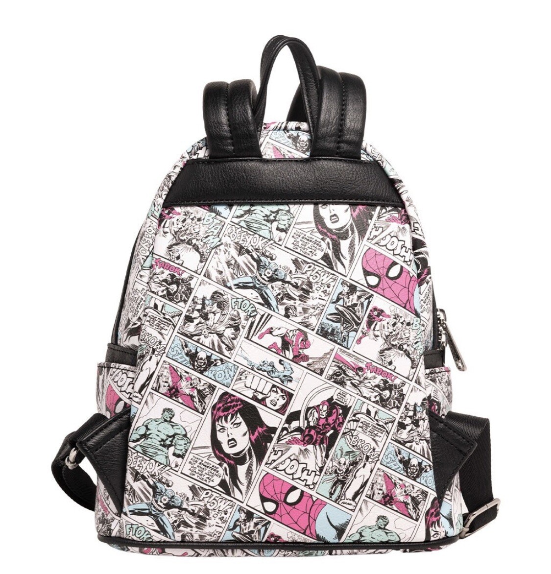 LOUNGEFLY MARVEL AVENGERS MINI BACKPACK NEW WITH TAGS RETRO COMIC Spider-Man image 2