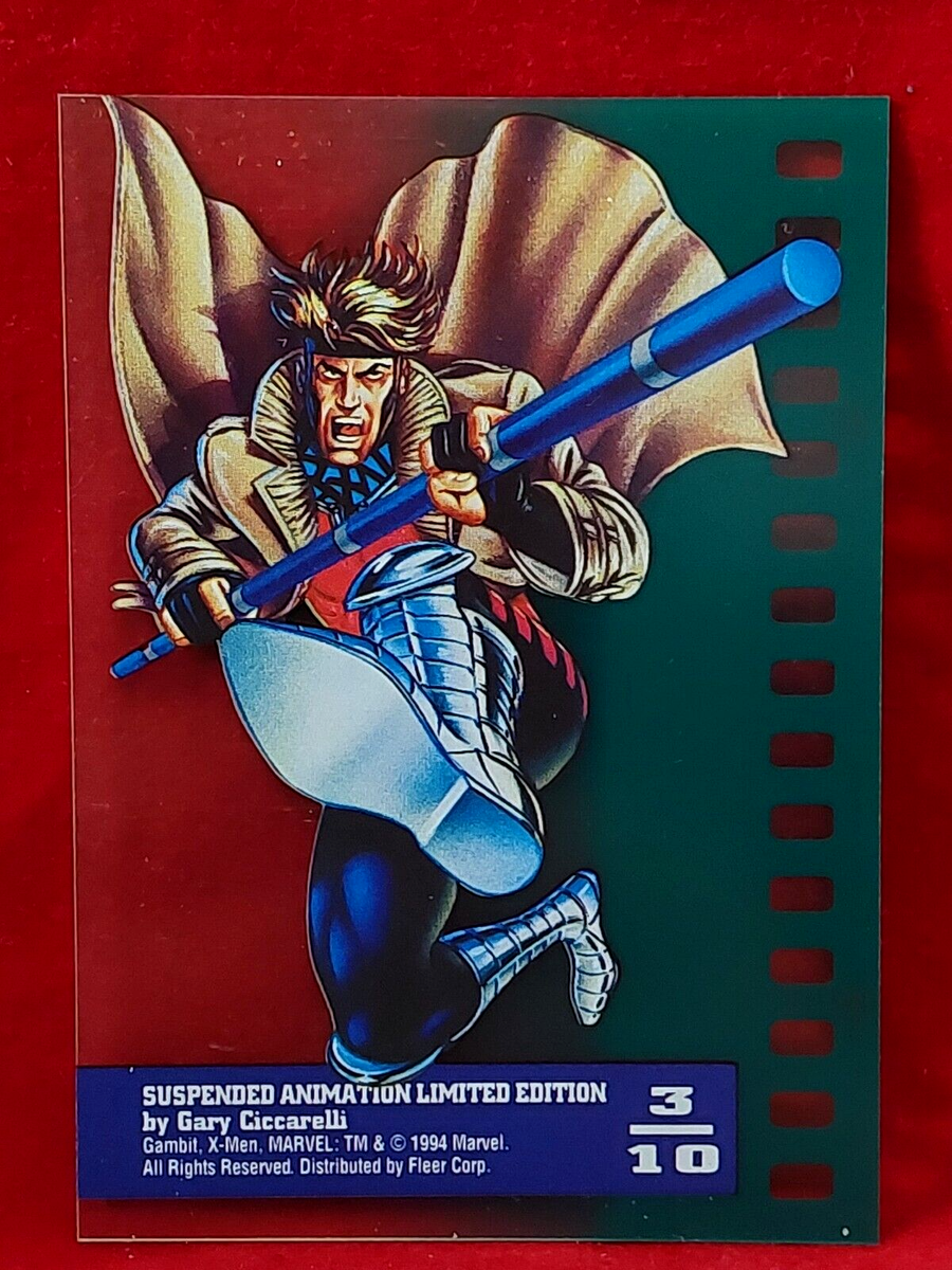 GAMBIT 1995 Fleer Ultra X-Men Suspended Animation Limited Edition
