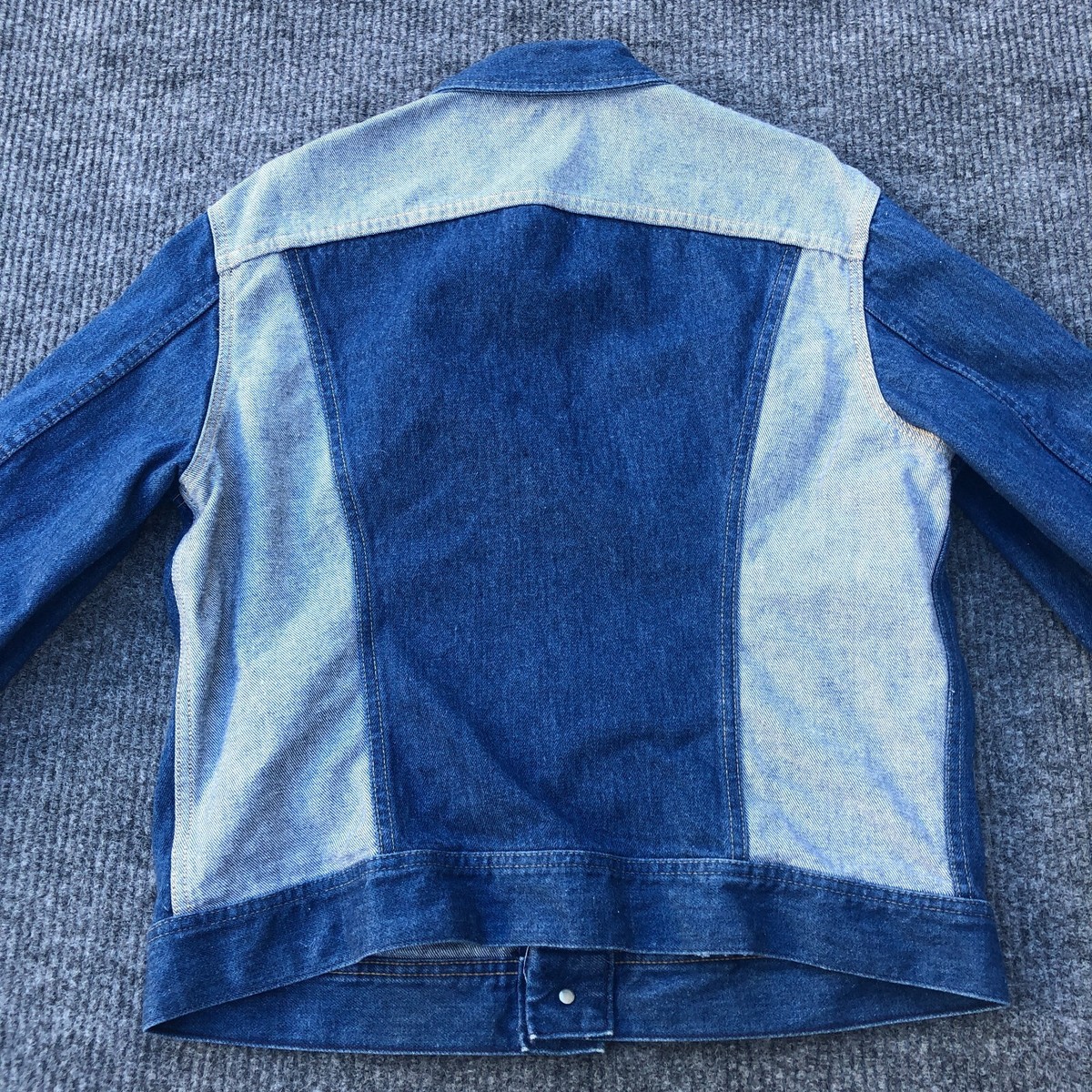70's Vintage Lee Denim Work Coat Plus Size 2XL Alaska Lined Chore Jean Jacket 2X