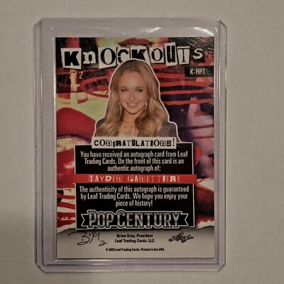 2023 LEAF POP CENTURY KNOCKOUTS HAYDEN PANETTIERE PINK PRIZM
