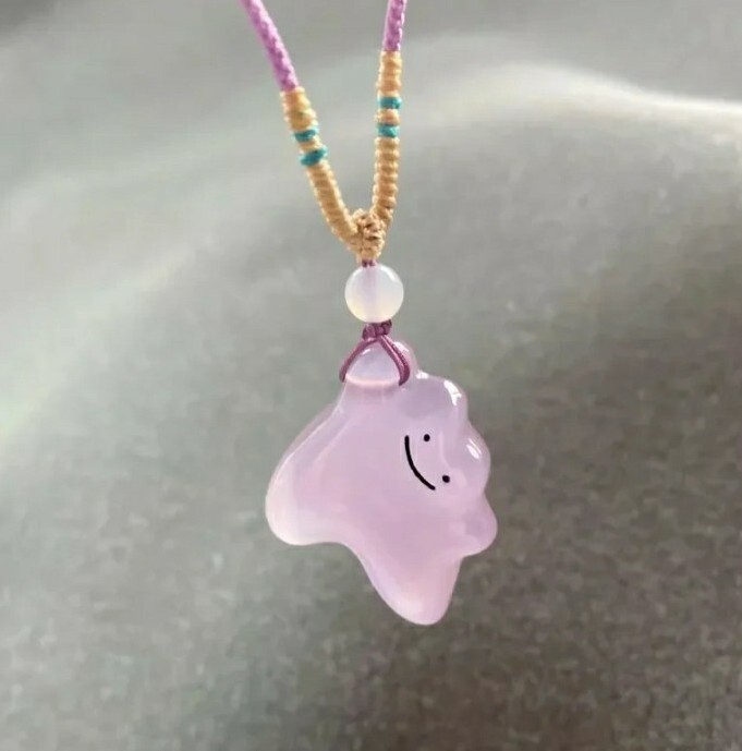 Ditto Pokemon Cute Kawaii Pendant Necklace UK