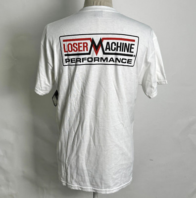 Loser Machine Men's Pocket T-Shirt Machinery White Size L NWT
