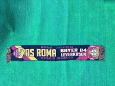 Offizielle AS Roma Bayer Leverkusen Ultras Schal Match Worn