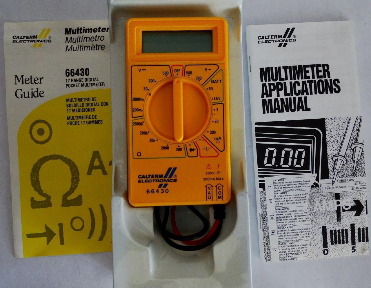 66430 Multimeter UL 17rge by CALTERM Inc 66430 046494664304 for sale ...