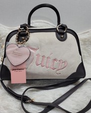 Juicy Couture Angel Urban Heritage Bowler Bag Viral Velour Style Brand New