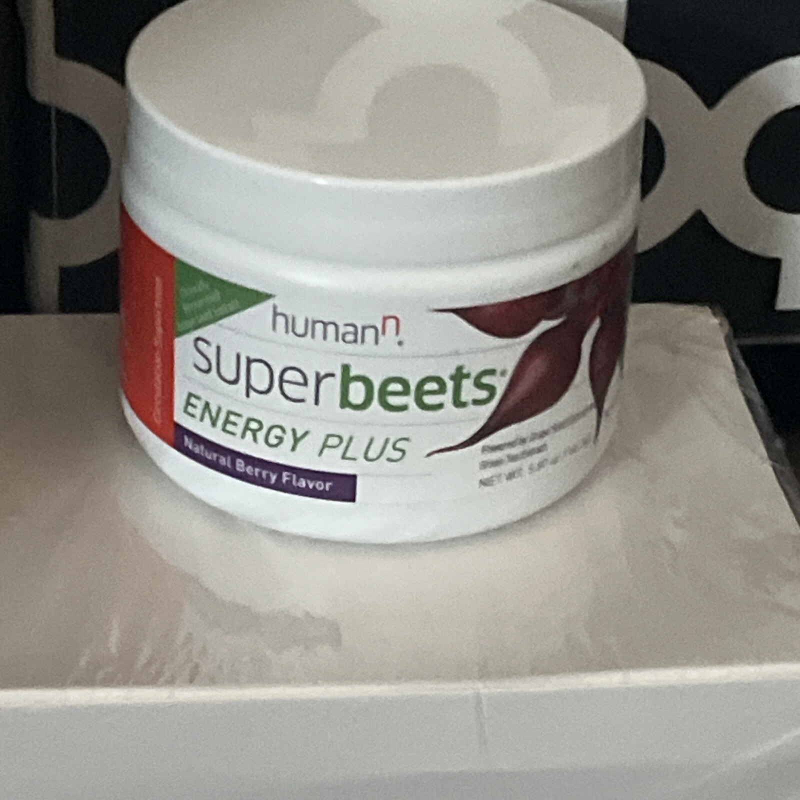 HumanN SuperBeets 5.7 oz Energy Plus Superfood Berry Green Tea Extract