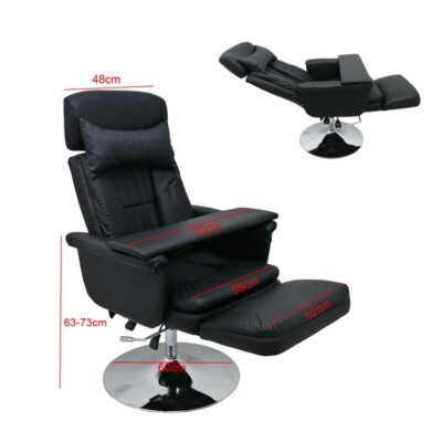 Black Folding Beauty Office Multi-purpose Chair Air Lift Beauty Recliner Chair