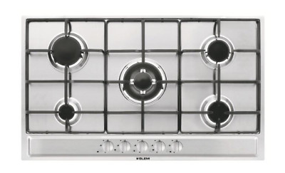 GLEM GAS P95FXV Einbaukochfeld 90 CM 5 Brenner Edelstahl