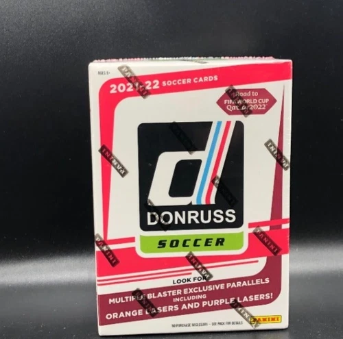 2021-22 Donruss Soccer FIFA Road to Qatar ‘22 Blaster Box - Lot of 3- New/Sealed