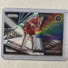 2021-22 Panini Prizm Nikola Jokic Prizmatic Silver Disco Denver Nuggets #28