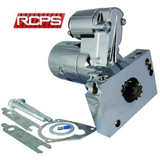 NEW HIGH TORQUE CHROME MINI STARTER FOR CHEVY SBC BBC 153/168 TOOTH