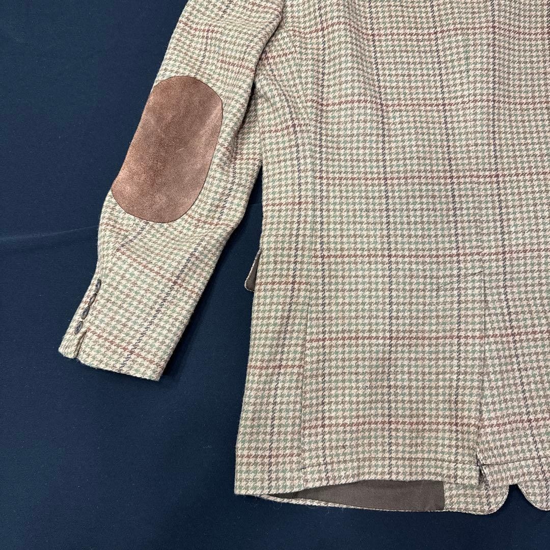 Pendleton Wool Check Jacket 40 Beige Wool/Cotton/… - image 8