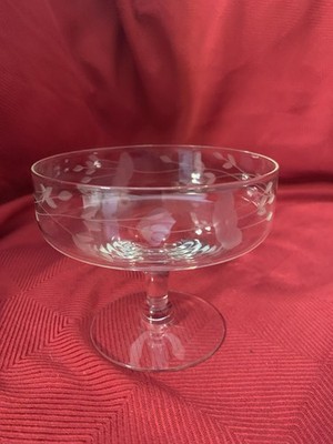 Princess House Heritage Luminarc France Crystal Dessert Parfait Glass EUC