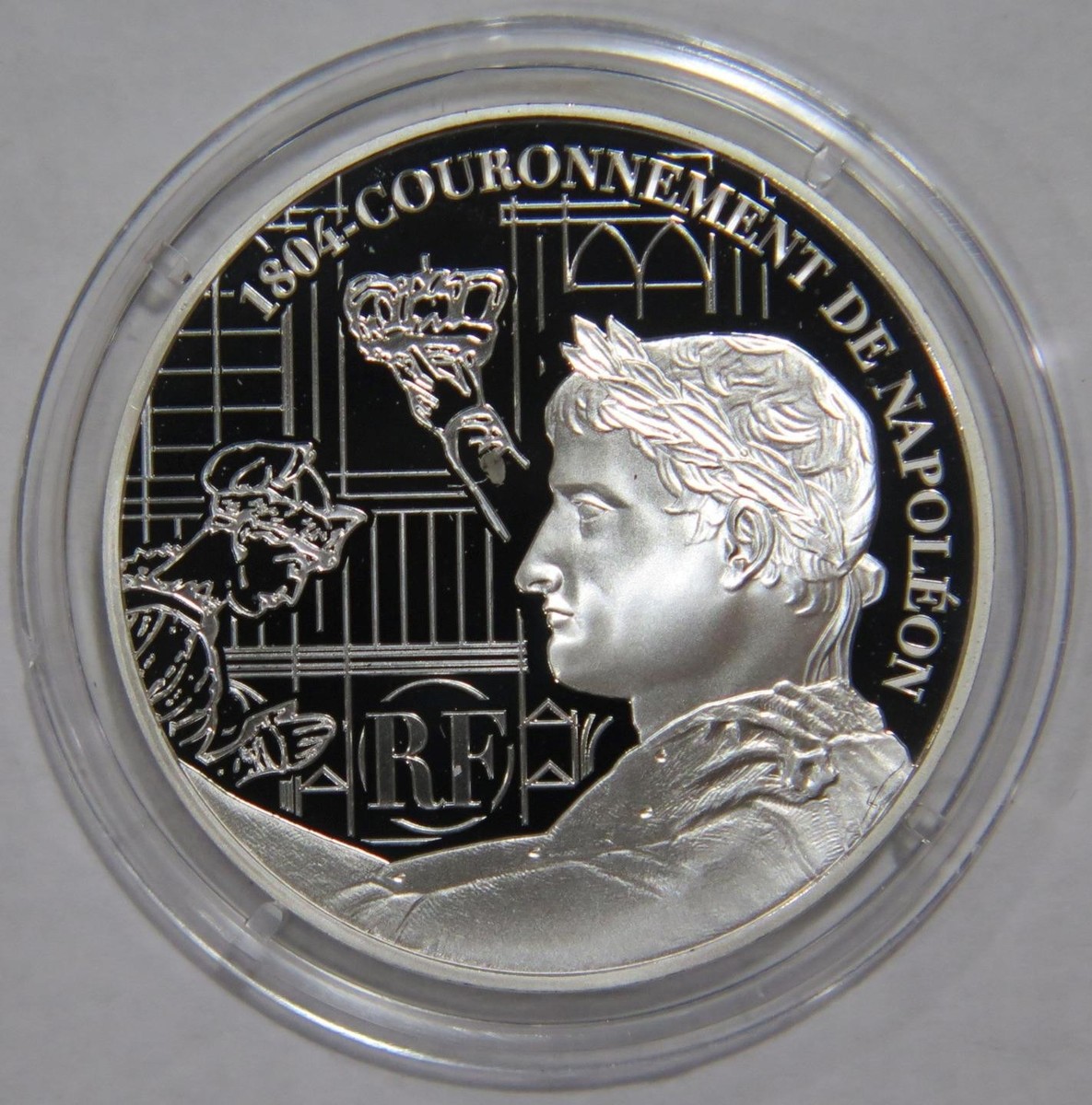 法国2004 年1.5 欧元拿破仑一世加冕纪念银币证明世界硬币| eBay