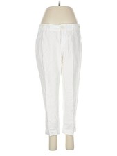 Banana Republic Factory Store Women White Linen Pants 8