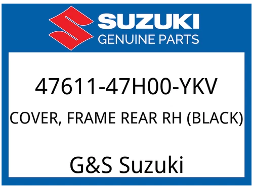 COVER, FRAME REAR RH (BLACK)