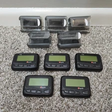 Lot Of 5 Sun Telecom T5 Spok Black 1-Way Alpha Numeric Encrypted Secure Pager