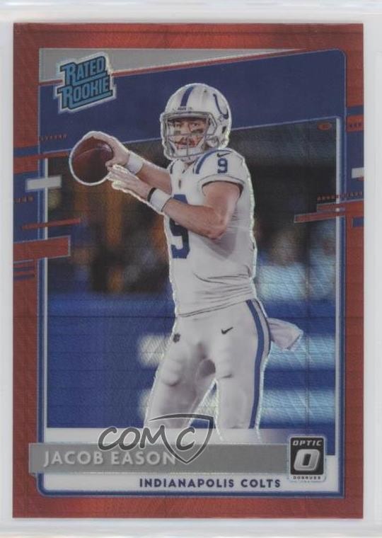 2020 Panini Donruss Optic Rated Rookies Red Hyper Prizm Jacob Eason #162 02v3