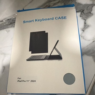 Keyboard Folio Case for iPad Pro 11'' 2024, Compatible with Apple