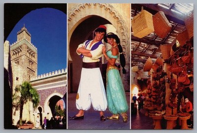 Aladdin Jasmine Morocco World Showcase Epcot Center Disney World 4X6 Postcard