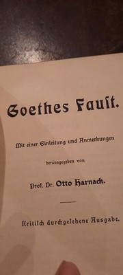 antiqu. buch goethes faust, ca 1900, 472 seiten
