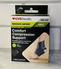 CVS Health Ankle Moderate Support Comfort Compression Support One Size