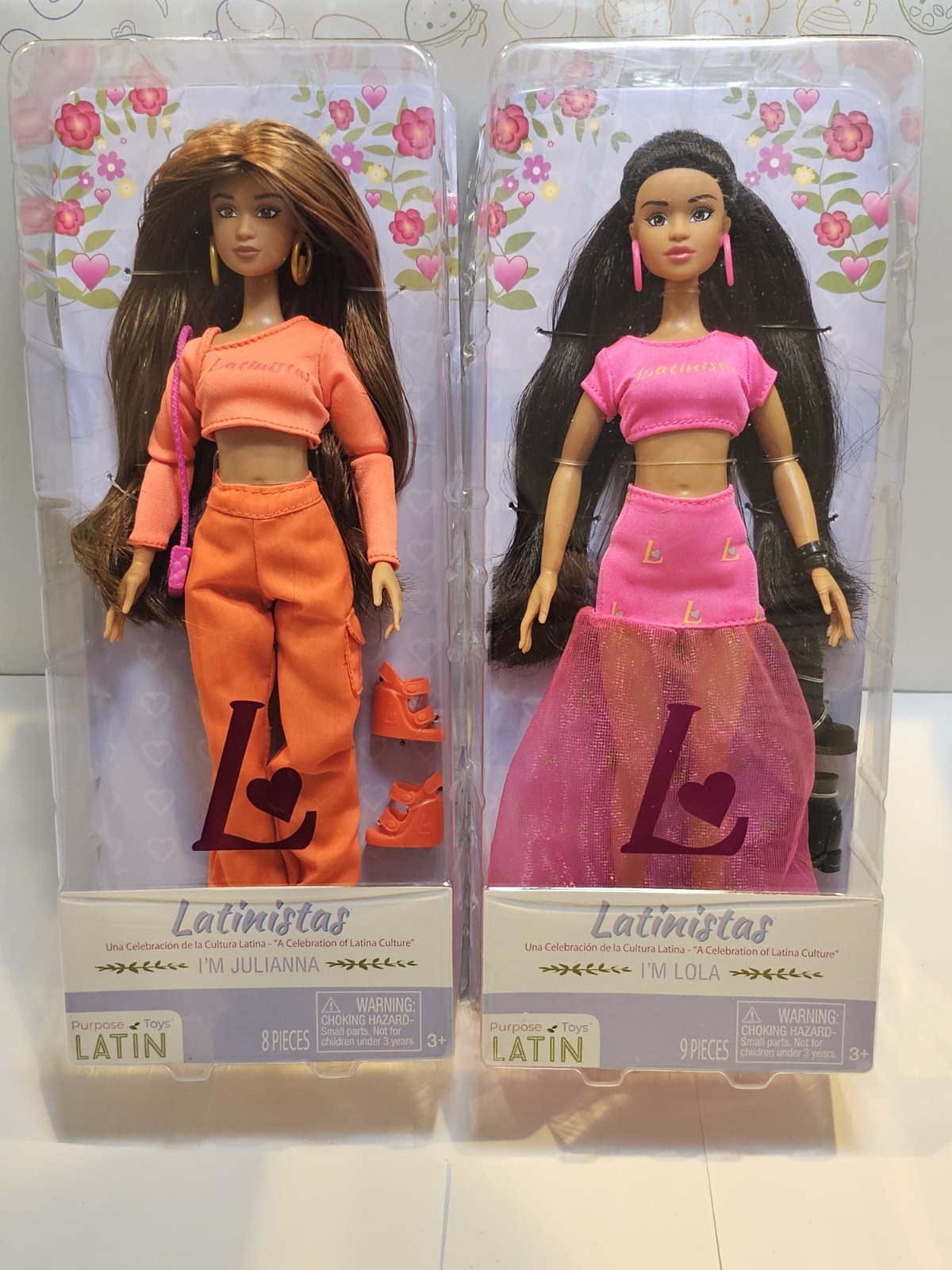 Muñecas Latinistas "La cultura viene del corazón" Julianna & Lola "Juguetes para uso"