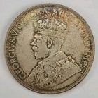 1936 King George V Canada 80% Silver Dollar