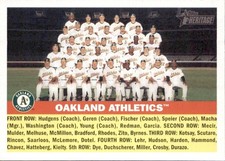 2005 Topps Heritage - Oakland Athletics TC Team Card #236