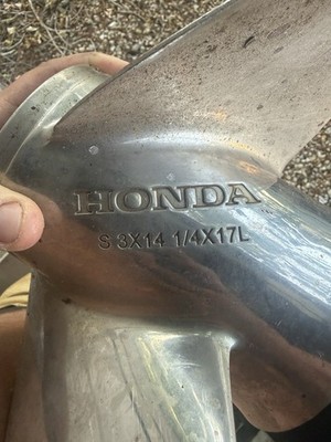 HONDA S 3X14 1/4X17L Stainless Prop