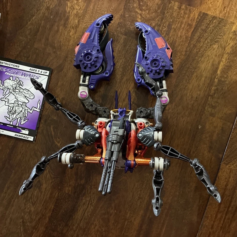 Beast Wars Transmetal Rampage Transformers With Box And Instructions Incomplete - Image 4 of 4