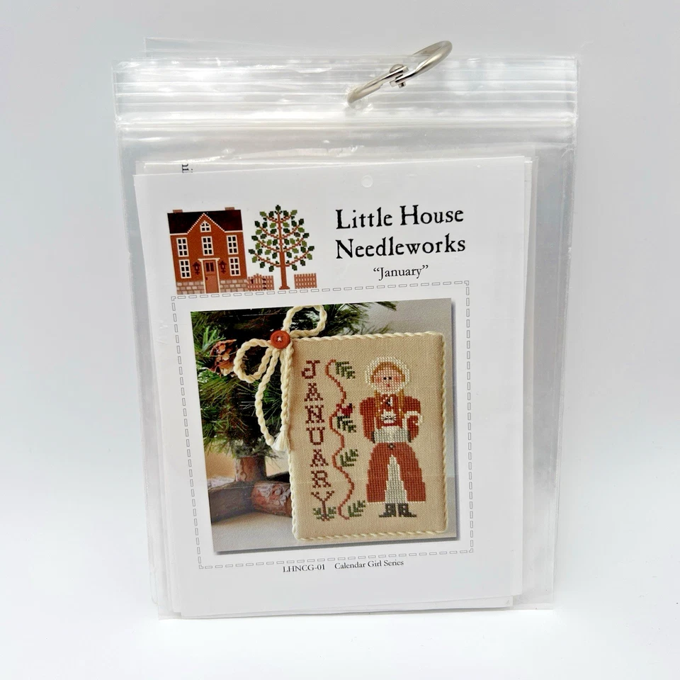 Little House Needleworks Calendar Girls Complete 12 Cross Stitch Charts 2013–14 - Image 2 of 4