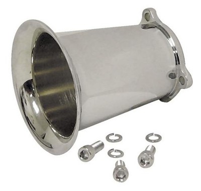 Chrome Velocity Stack 2.5'' Harley S&S Super E or G Carburetor (84101)