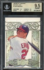 1996 Fleer Metal Universe JIM EDMONDS #2 Mother Lode BGS 9.5 Angels