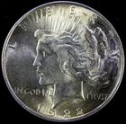 1922 Peace Dollar 90% Silver - BU Uncirculated  #P7