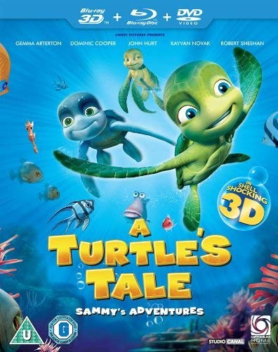A Turtle's Tale: Sammy's Adventure (Blu-ray 3D + Blu-ray + DVD), New DVD, Domini