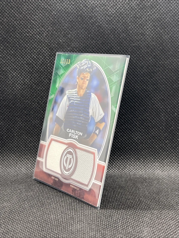 2019 Topps Tribute Patch Green #59/99 Carlton Fisk - Image 3 of 4