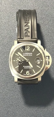 Panerai Luminor Marina 40mm Men's Black Watch  B&P- PAM00048