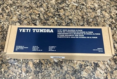 Yeti Tundra Replacement (Med) Rope Handles 6.75  2-Pack v2 Authentic-New in Box