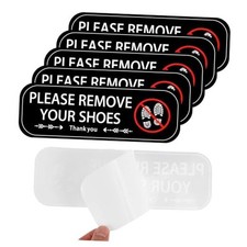 Sibba 6PCS Please Remove Your Shoes Sign Self-Adhesive Please Take Your Shoes
