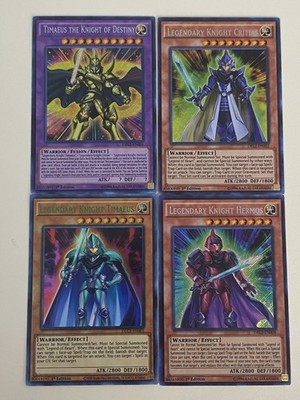 Yugioh Timaeus the Knight of Destiny Set 1st Ed Critias Hermos Green - Free Holo