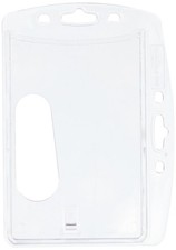 Durable Enclosed Security Pass Holder 54 x 85 mm Transparent  Pack of 10 Badges