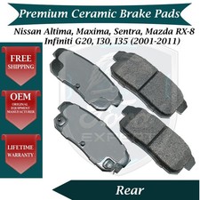 Akebono OEM Rear Ceramic Brake Pads Kit For 2001-2011 Nissan Infiniti Mazda