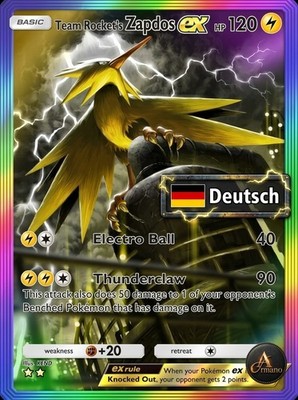 [ DEUTSCH ] Pokemon TCG Pocket - Rocket Zapdos ex Rainbow - 2 Sterne Tausch