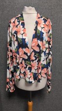 Kim & Co Floral Long Sleeve Jacket UK L LN059 EE 11