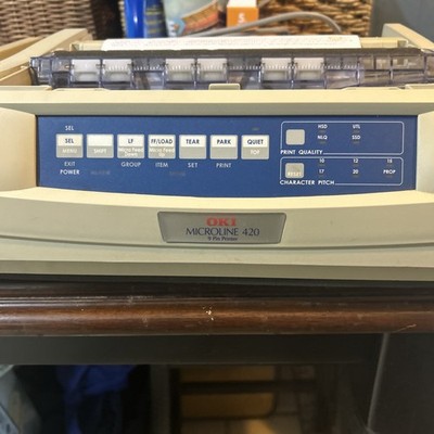 Oki MICROLINE 420 Workgroup Dot Matrix Printer, including another 420 for parts